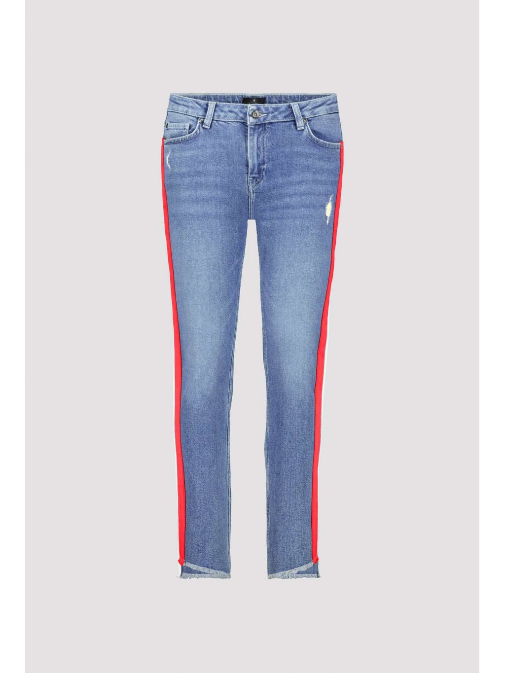 Kalhoty Monari 7375 středně modré džíny s lampasy