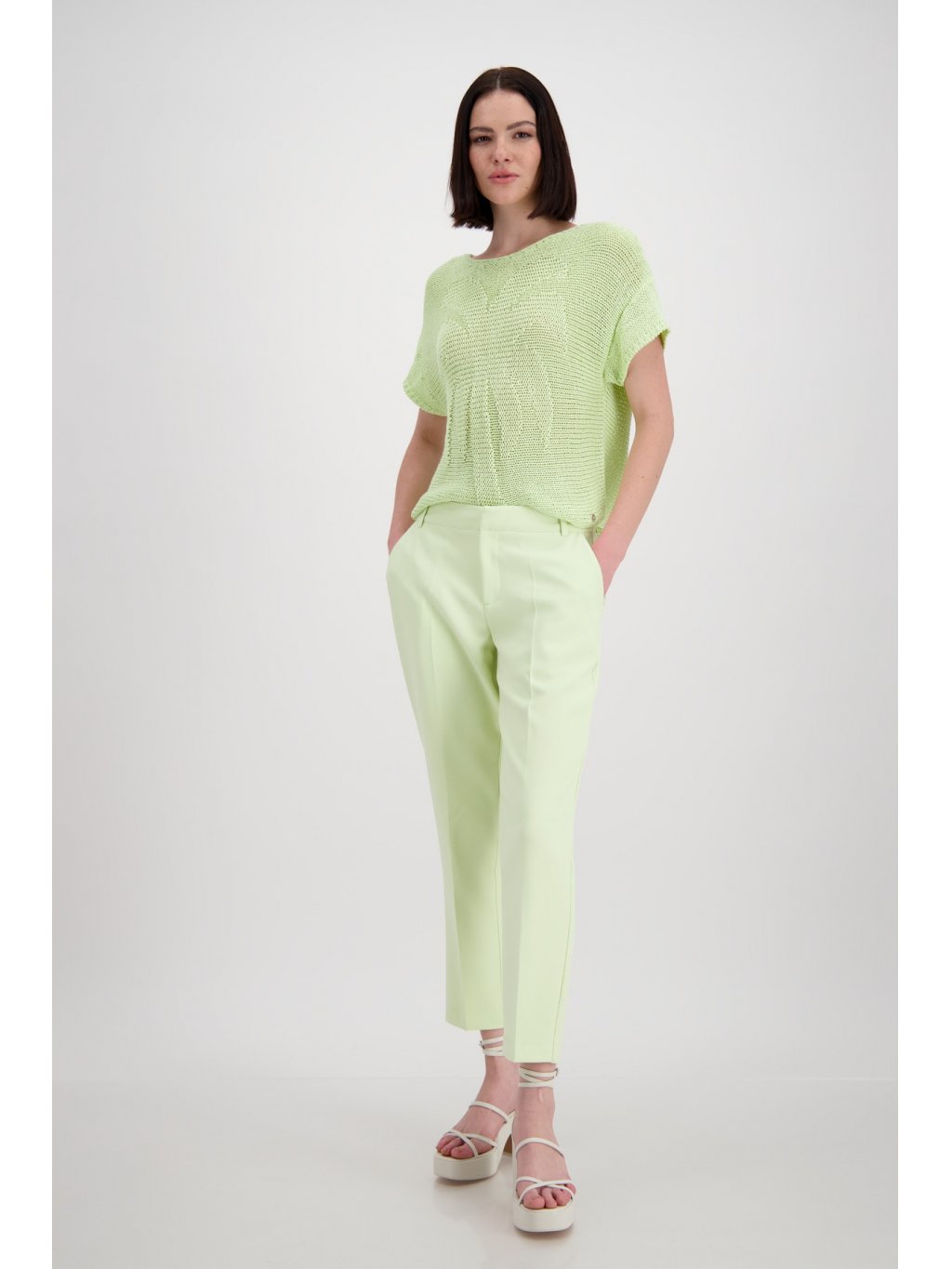 Kalhoty Monari 8020 jemně zelené 
