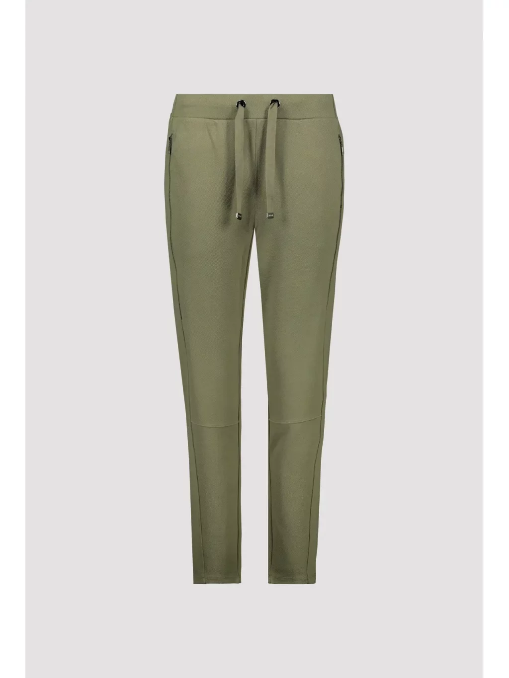 Kalhoty Monari 8044 khaki s elastickým pasem 