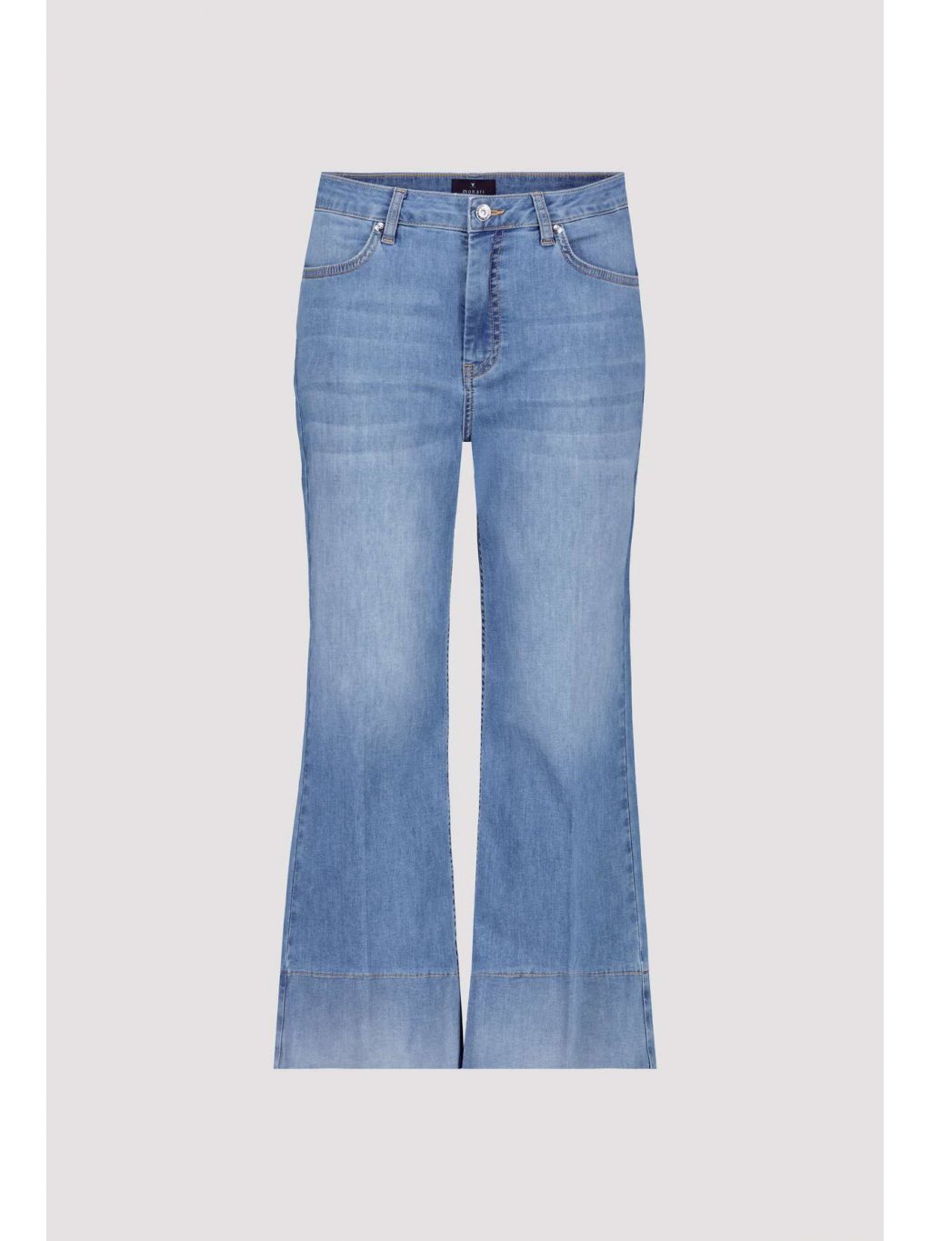 Kalhoty Monari 8343 středné modré džíny zkrácené