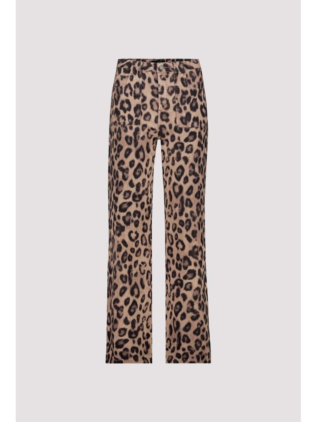 Kalhoty Monari 8784 hnědé leopardí vzor