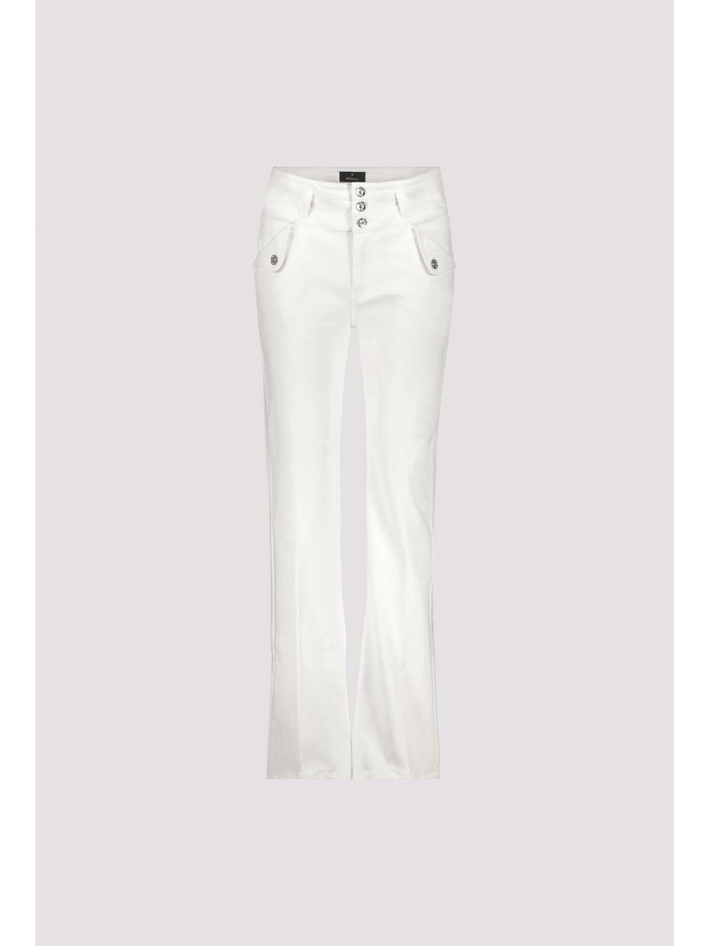Kalhoty Monari 8960 bílé rozšířené džíny 