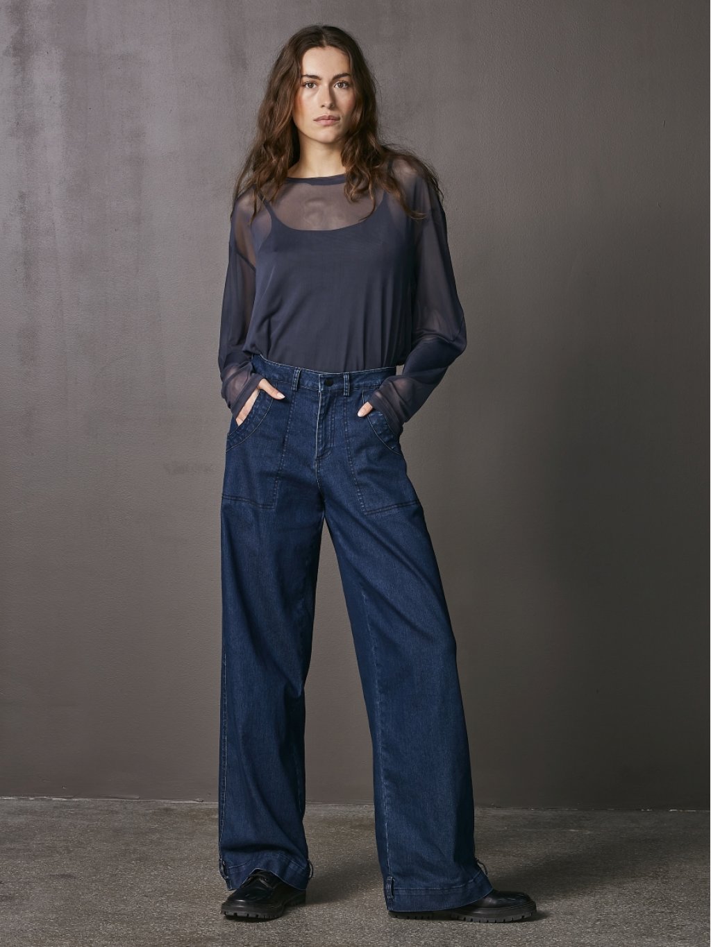 Kalhoty NU Denmark 7927-12 tmavě modré džíny 