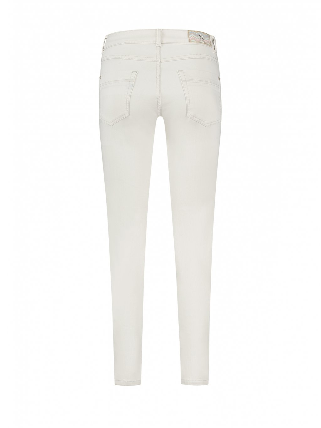Kalhoty Para Mi Amber off white úzké džíny