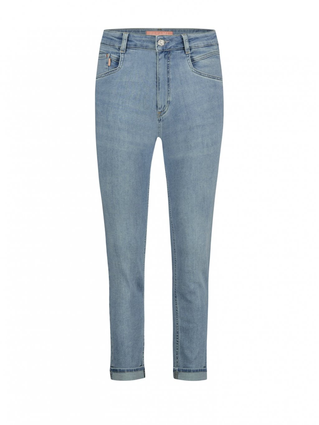 Kalhoty Para Mi Bowie 212244 - D136 světlé modré džíny s vyšším pasem