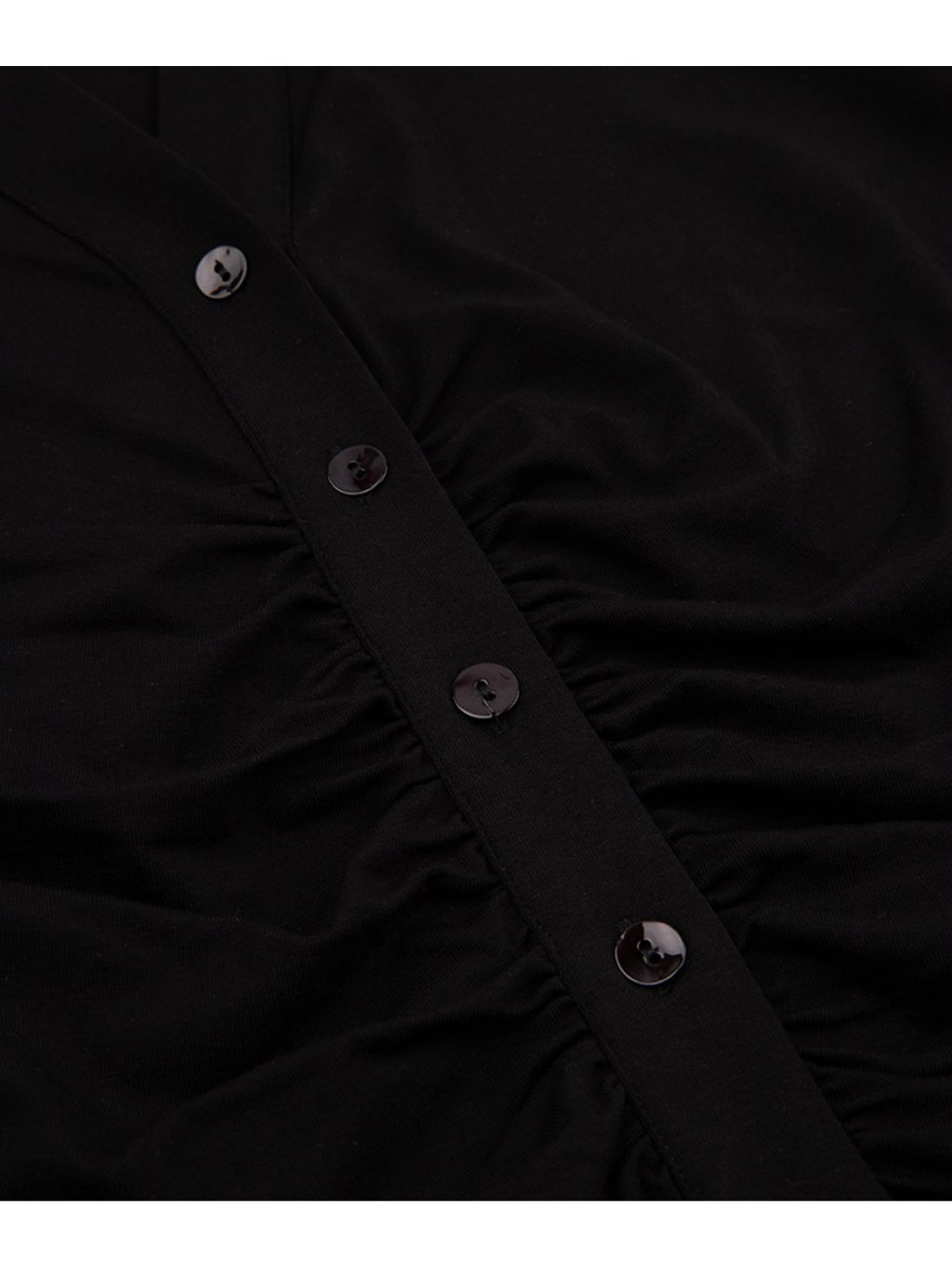 Košile Esqualo 30502 černá pružná s řasením