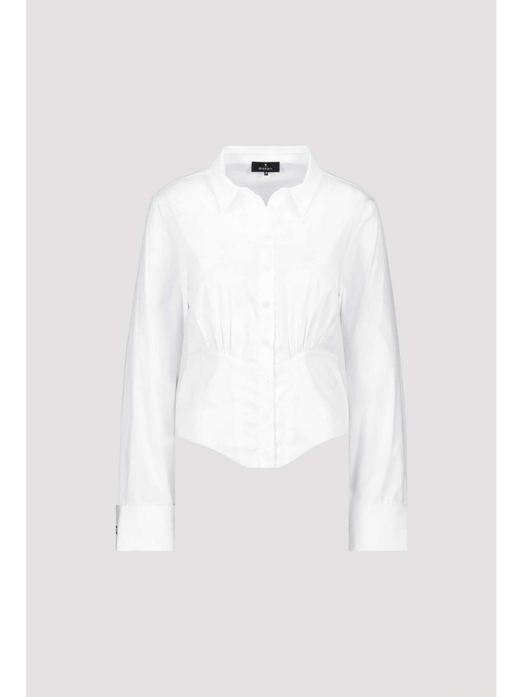 Košile Monari 8298 bílá zkrácená stylová