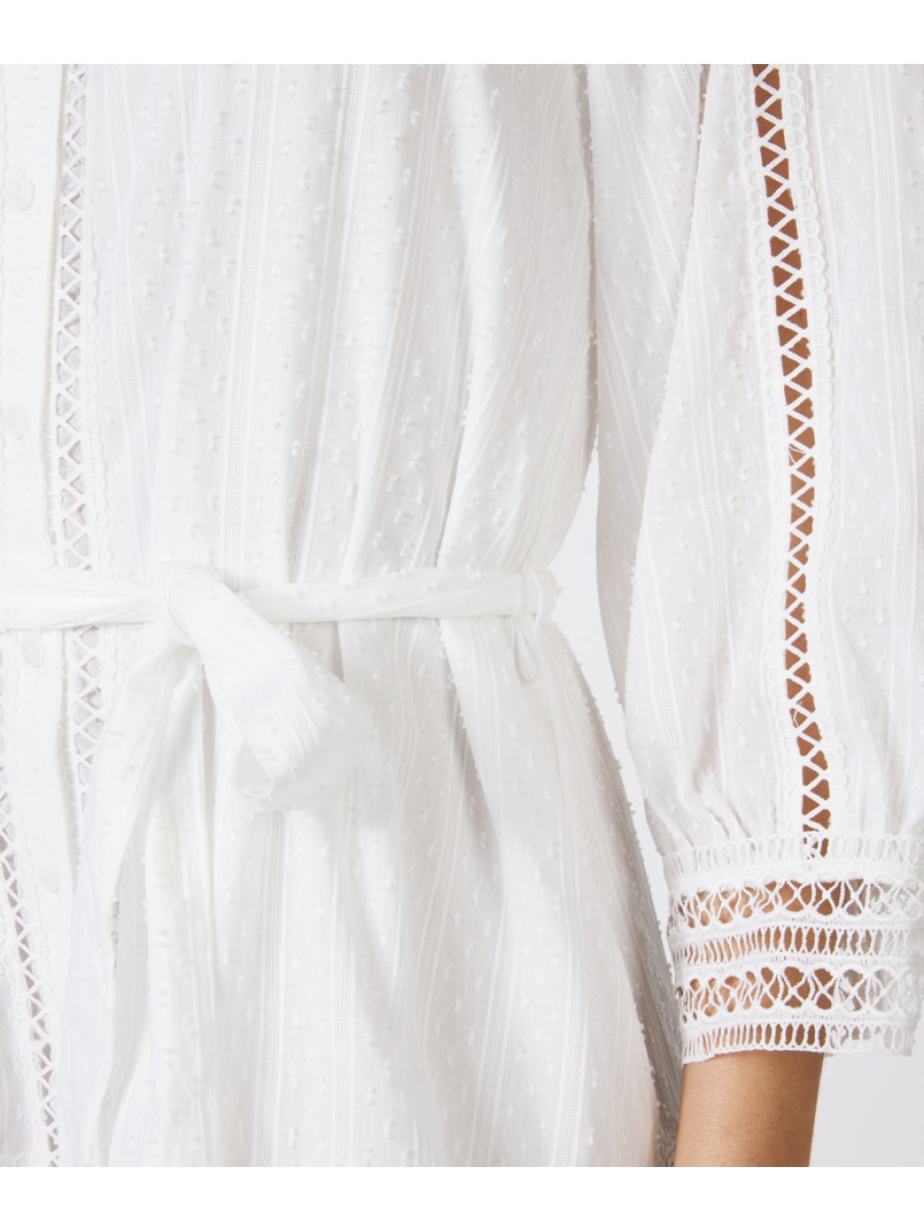 Šaty Esqualo 14222 bílé s krajkou