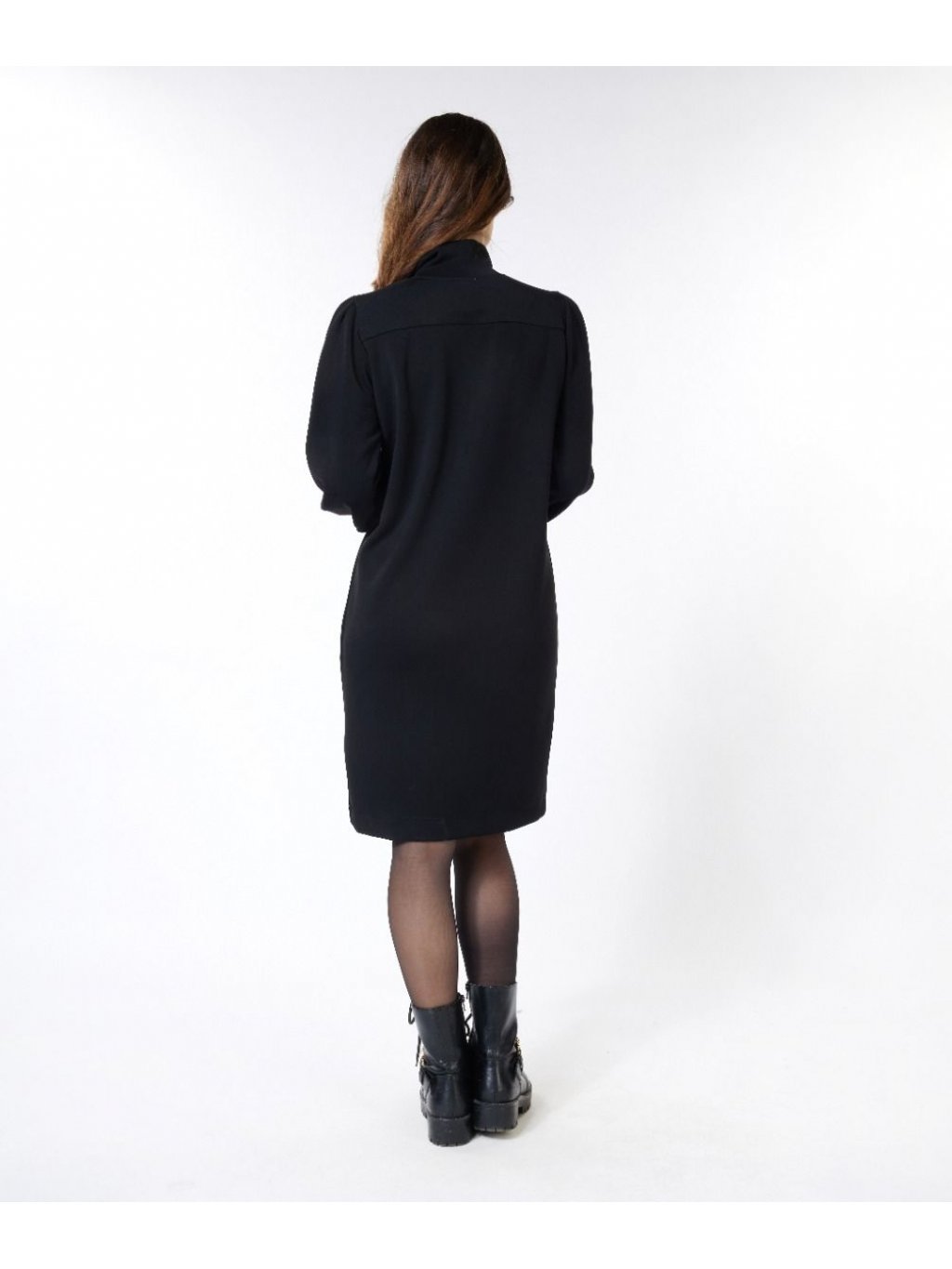Šaty Esqualo 5500 černé se zipem neoprenové