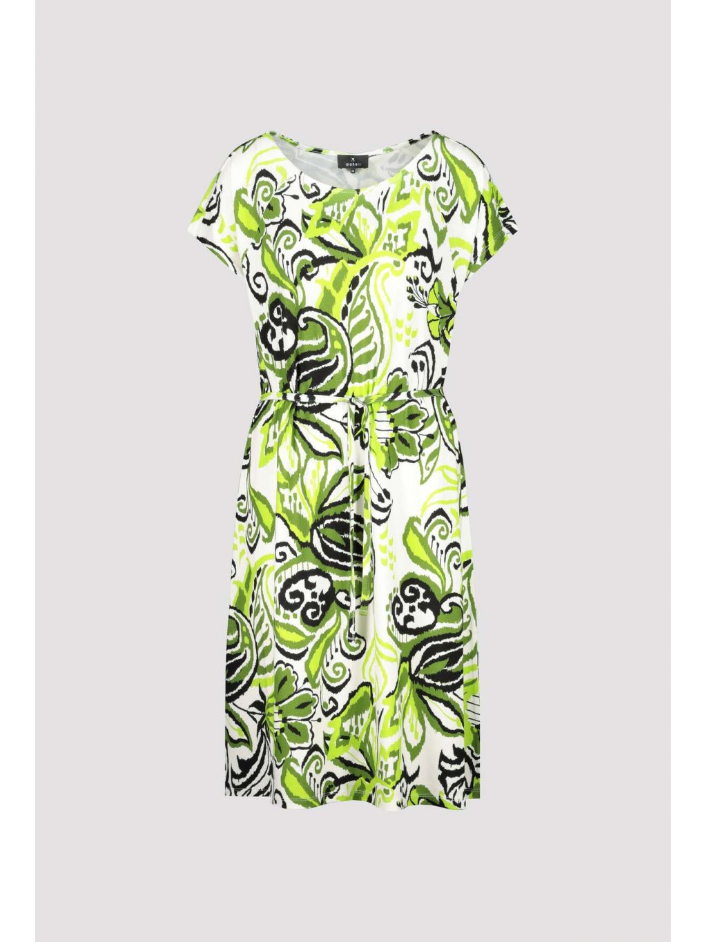 Šaty Monari 9010 zelené limetkový vzor