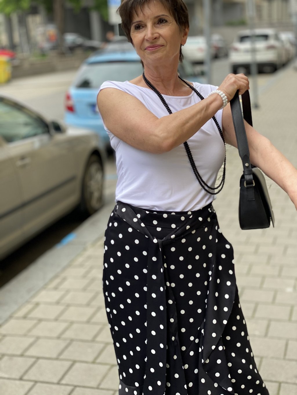 Sukně Modex puntík zavinovací