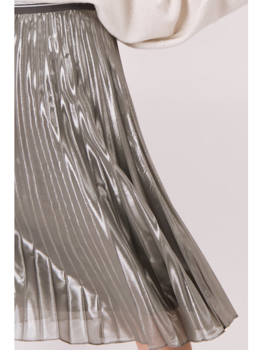 Sukně Monari 6892 sříbrno-šedá plisé 