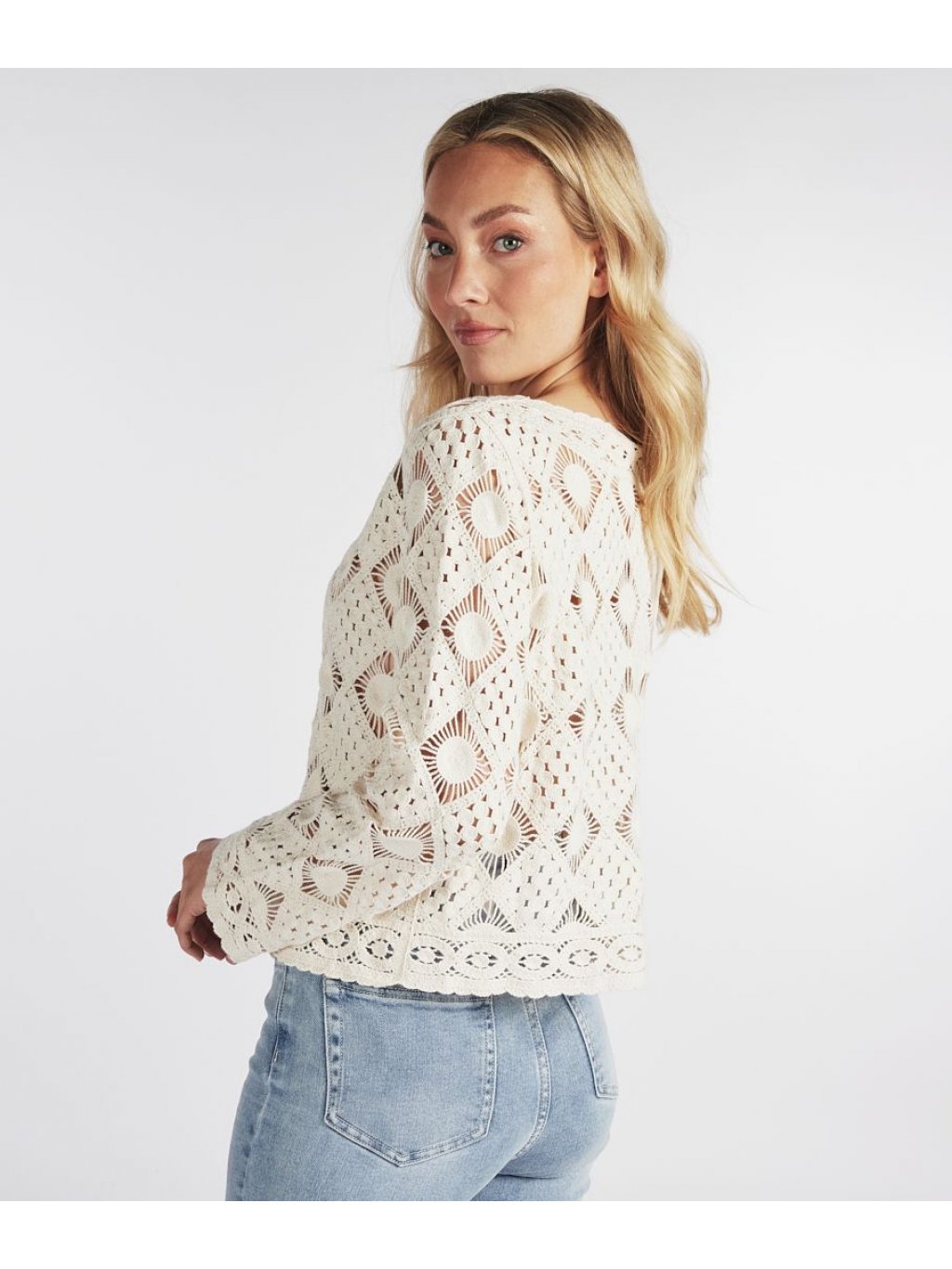 Svetr Esqualo 02200 přírodní cardigan