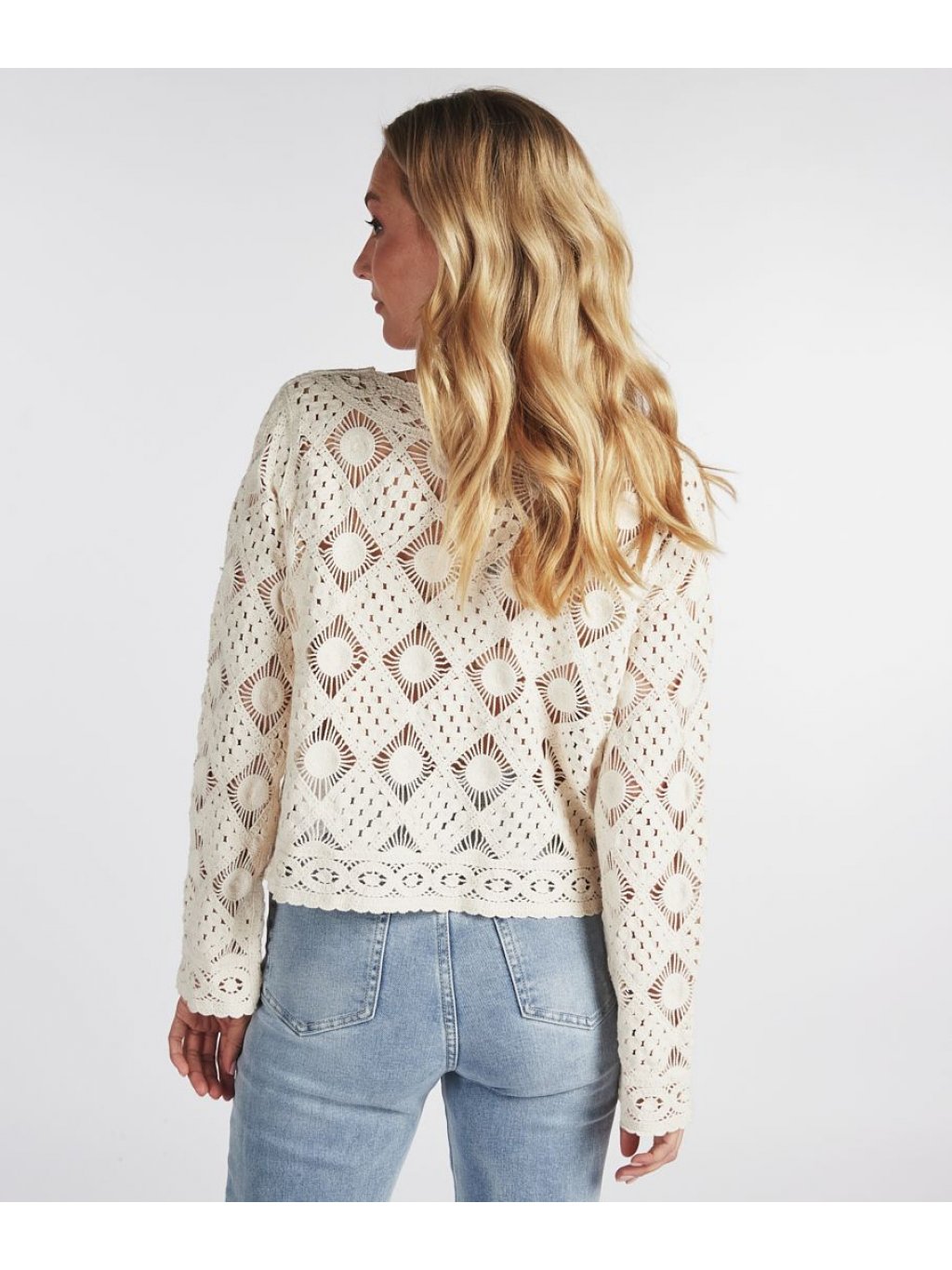 Svetr Esqualo 02200 přírodní cardigan