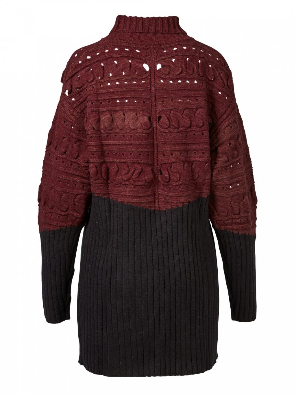 Svetr NU Denmark 7776 60 Bordo ern Dlouh S Rozparkem LA GABRIELLA svetr-nu-denmark-7776-60-bordo-ern-dlouh-s-rozparkem-la-gabriella