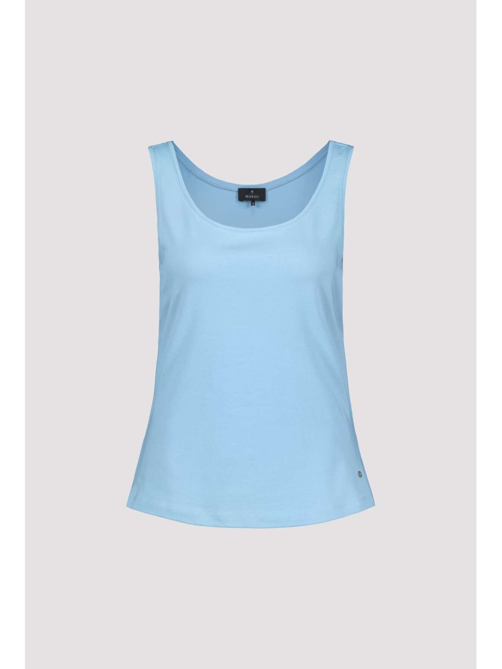 Top Monari 9156 světle modrý basic na široká ramínka