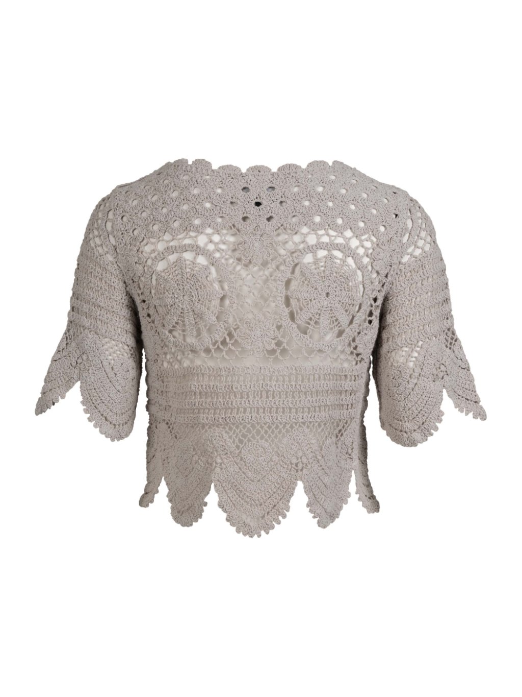 Top Nu Denmark 8419-65 šedobéžový háčkovaný 