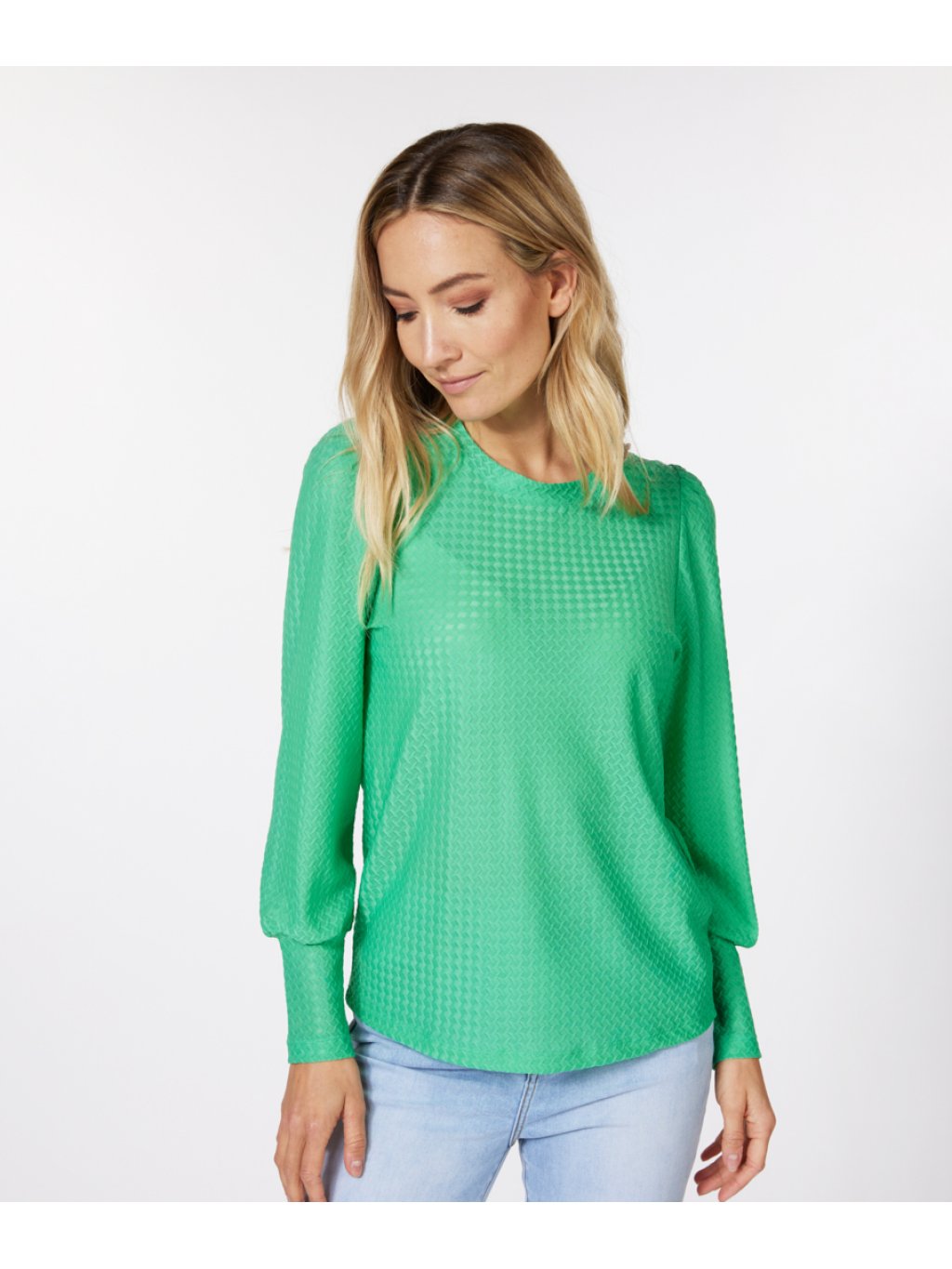 Tričko Esqualo 30000 zelené plastický vzor 