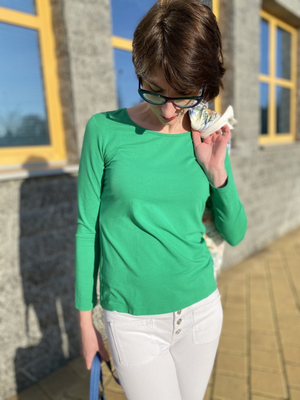 Tričko Modex zelené s dlouhým rukávem