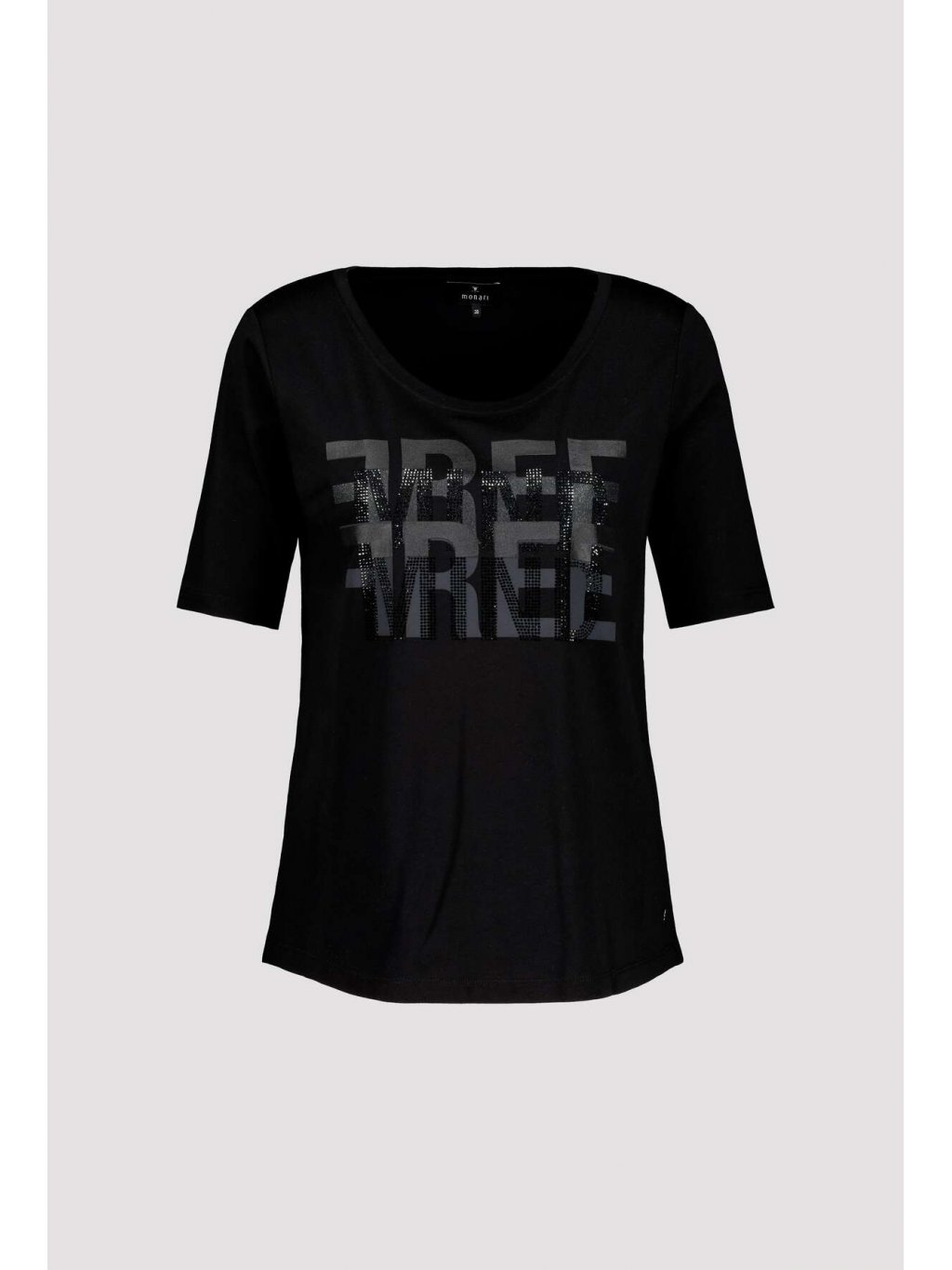 Tričko Monari 6222 černé s grafikou FREE