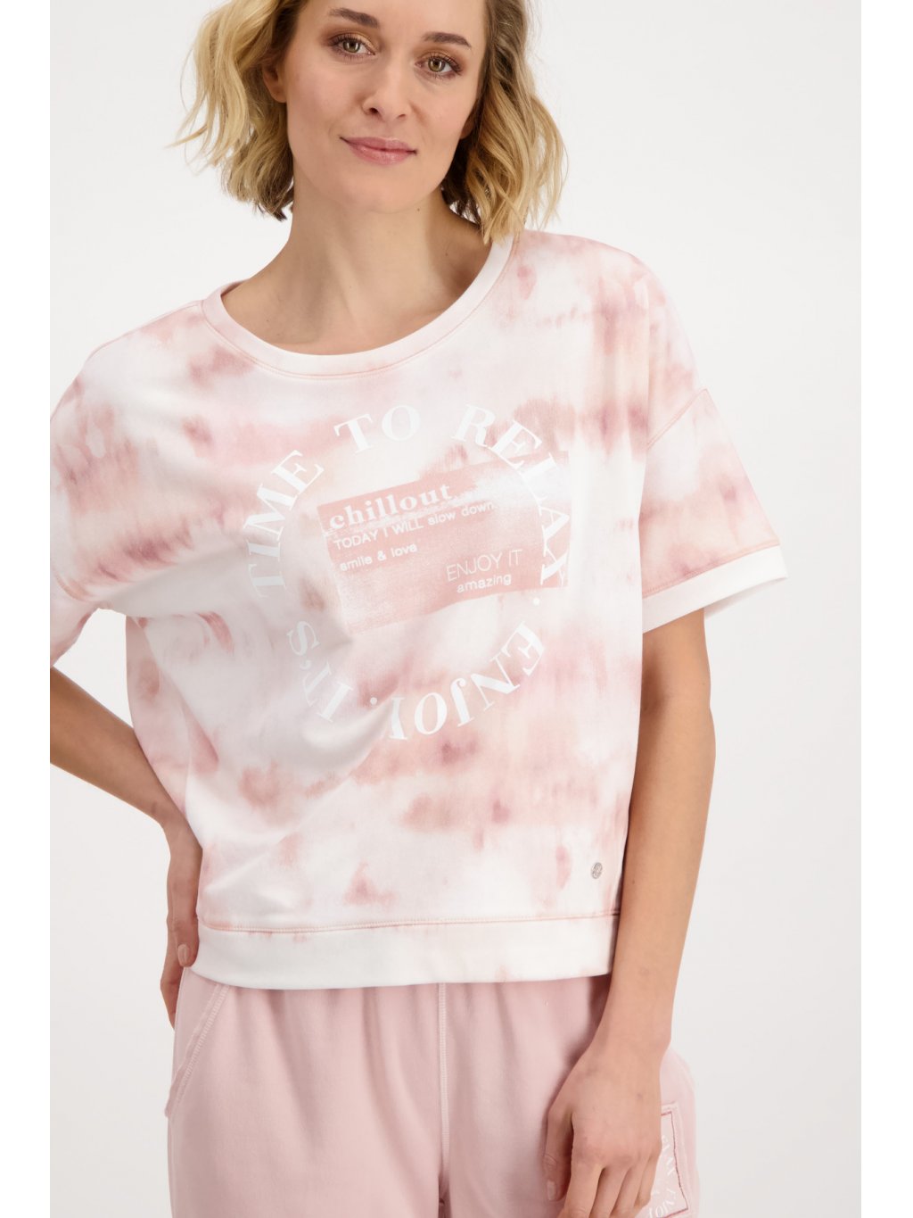 Tričko Monari 7115 růžové batika