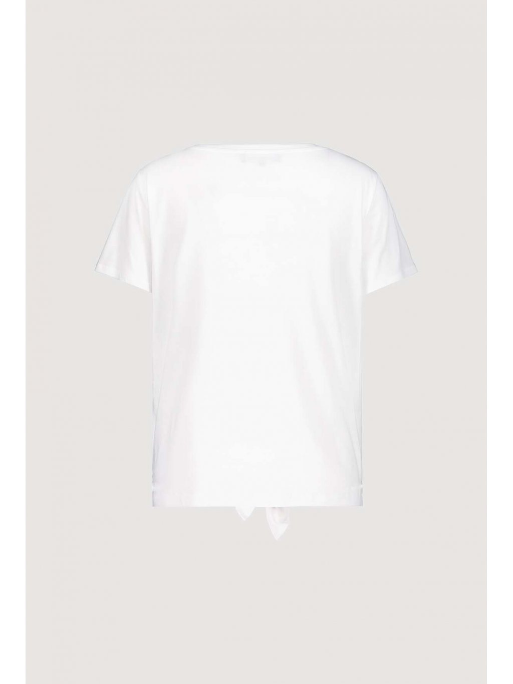 Tričko Monari 7131 bílé s vazačkou a trendy grafikou
