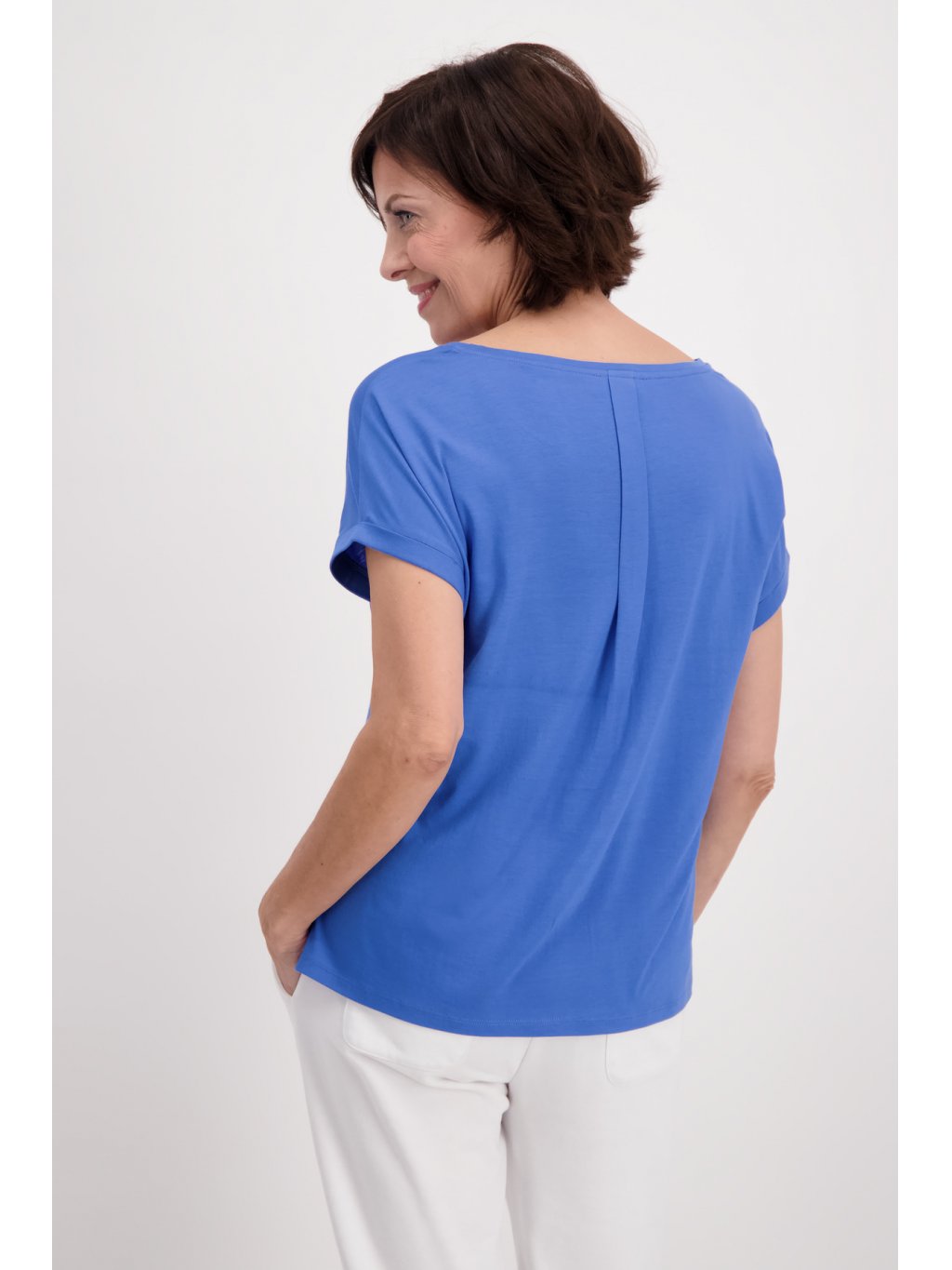 Tričko Monari 7356 středně modré basic