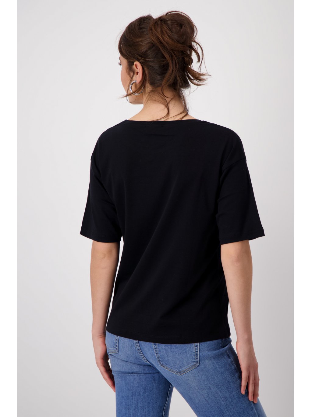 Tričko Monari 8351 černé s krátkým rukávem