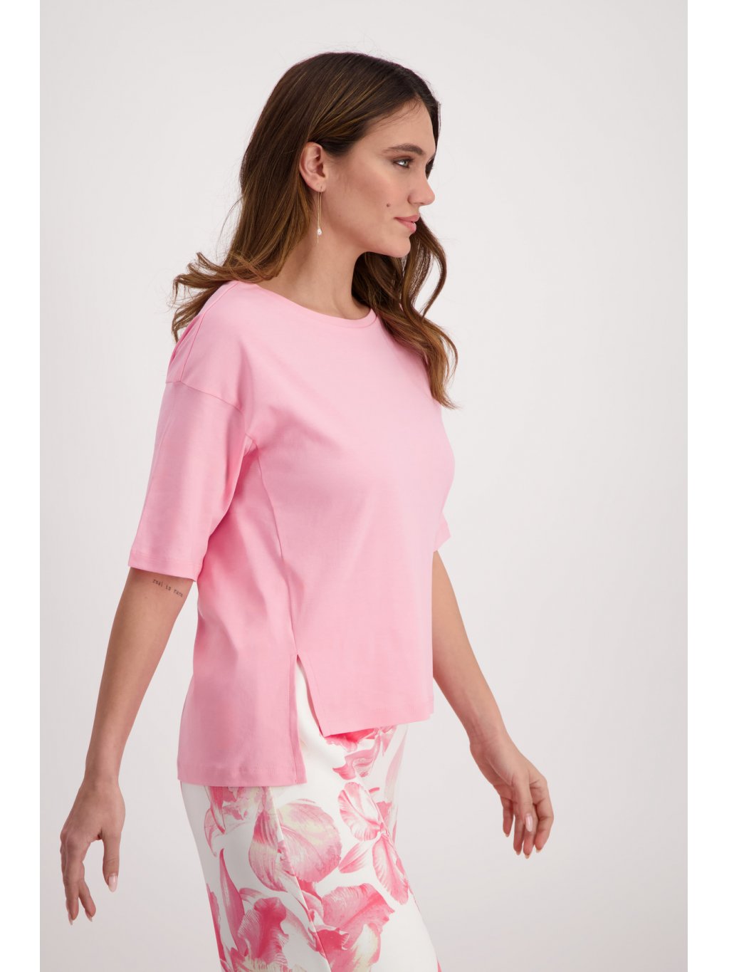 Tričko Monari 8351 růžové s krátkým rukávem 