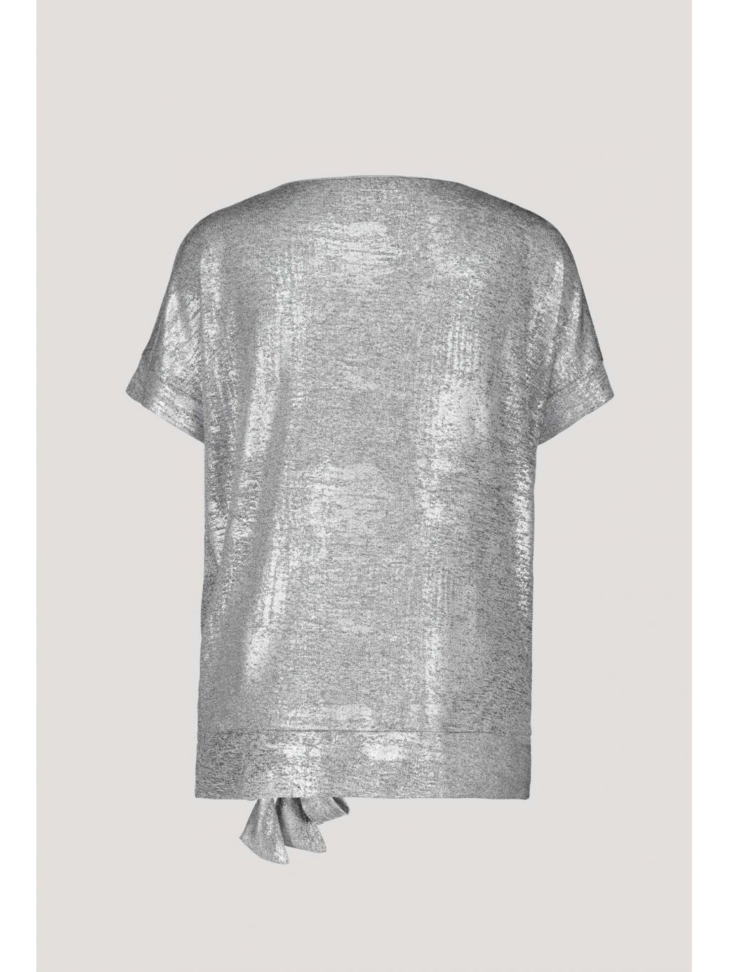 Tričko Monari stříbrné lesklý efekt