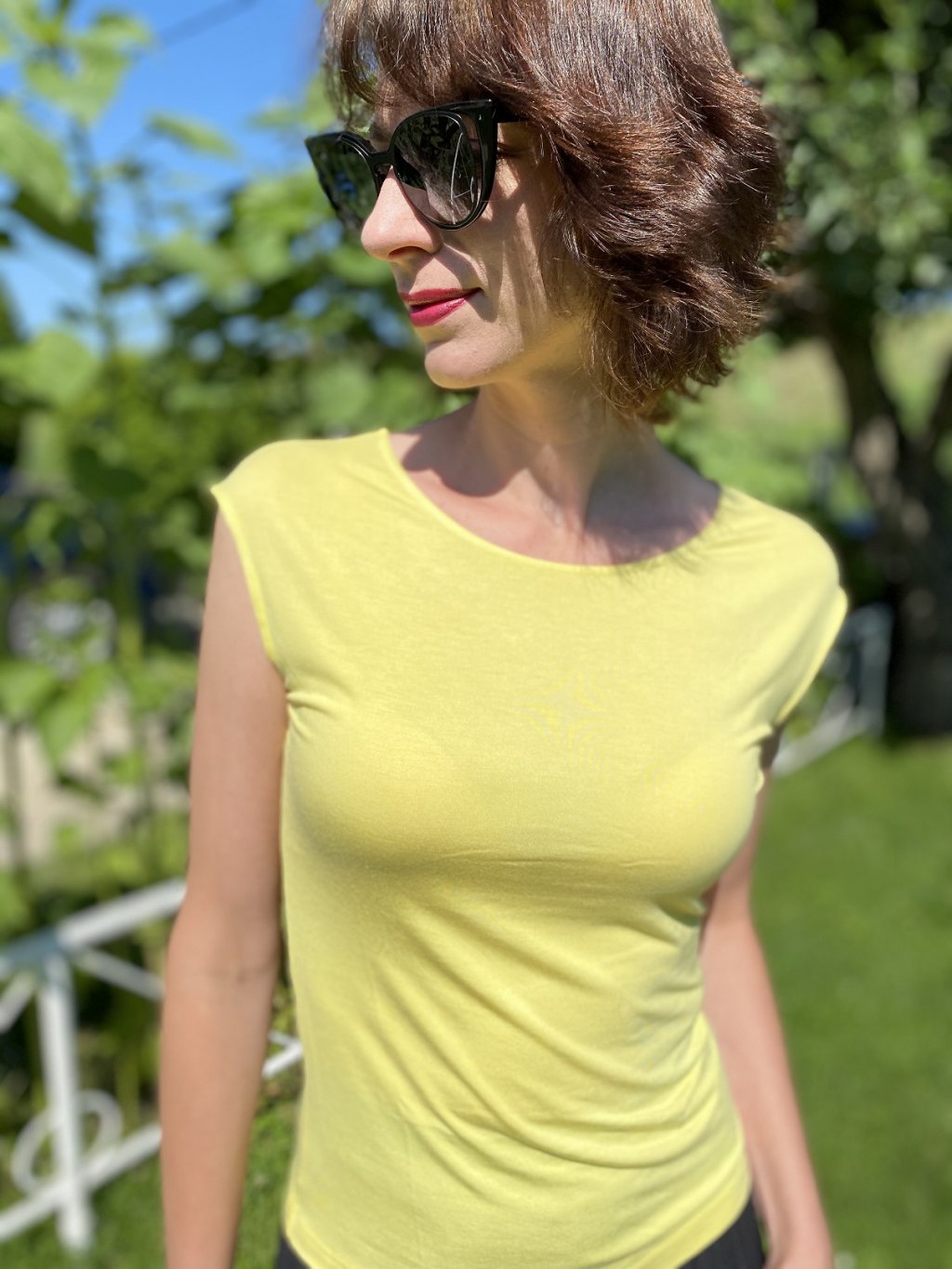 Tričko Paulina žluté basic kousek
