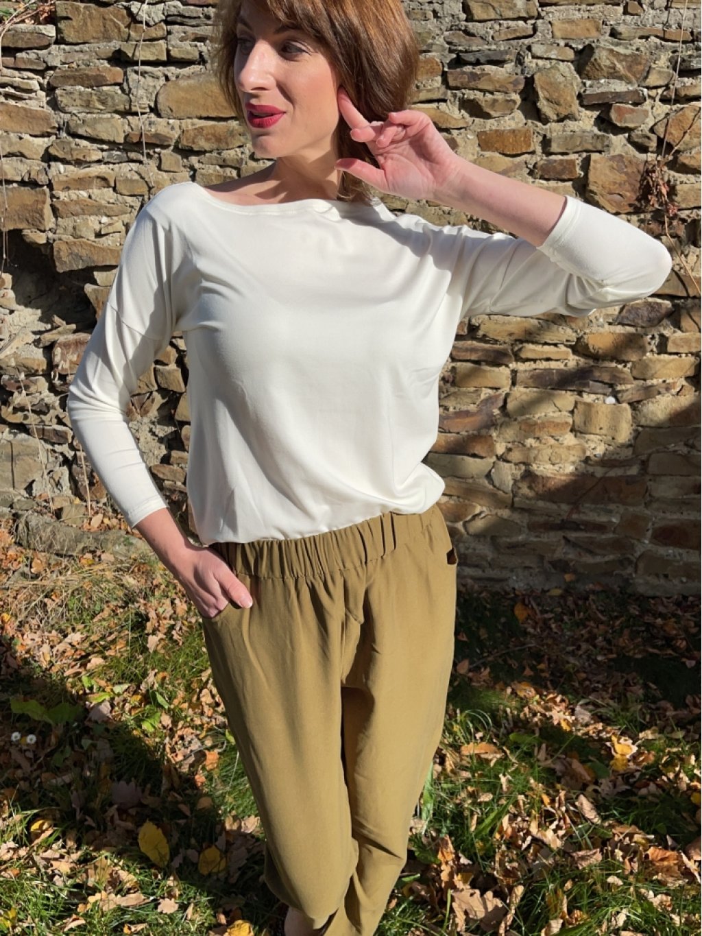 Tričko So Comfy Oulu ecru basic kousek
