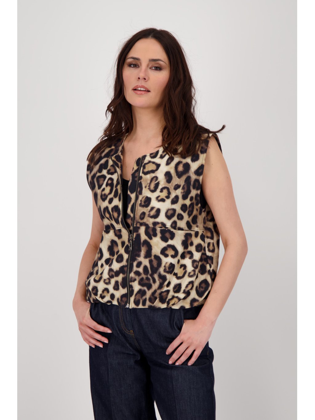 Vesta Monari 8887 hnědá leopardí vzor