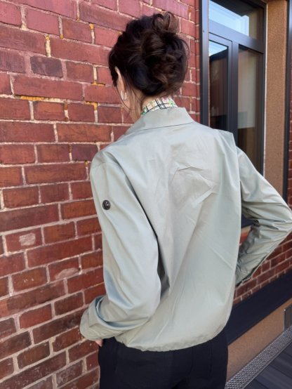 Bunda Happy Goose 15433813 zelená parka s límečkem 