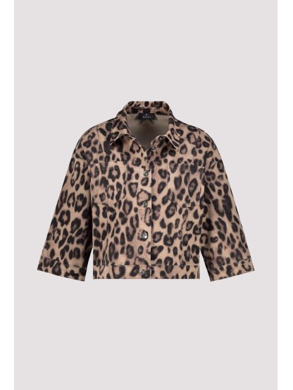 Bunda Monari 8783 hnědá leopardí vzor 2