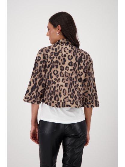 Bunda Monari 8783 hnědá leopardí vzor