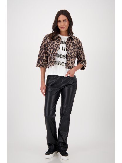 Bunda Monari 8783 hnědá leopardí vzor