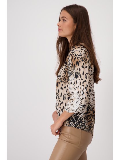 Halenka Monari 9419 světlá leopardí vzor