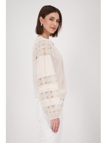 Halenka Monari 9777 béžová s krajkou 