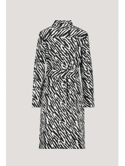 Kabát Monari černobílý zebra