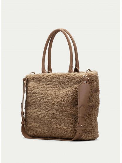 Kabelka Hispanitas BI232932 camel s chlupem 