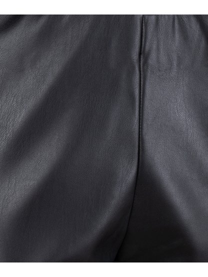 Kalhoty Esqualo 11702 černé na tělo eko kůže