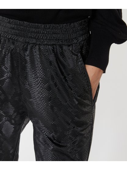 Kalhoty Esqualo 11706 černé zvířecí vzor 