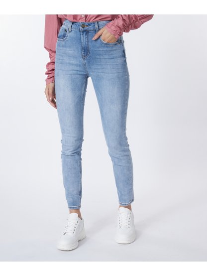Kalhoty Esqualo 12503 světle modré džíny slim fit