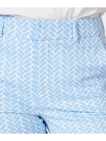 Kalhoty Esqualo 17001 modré se vzorem