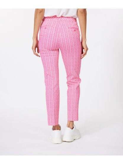 Kalhoty Esqualo 17001 růžové se vzorem