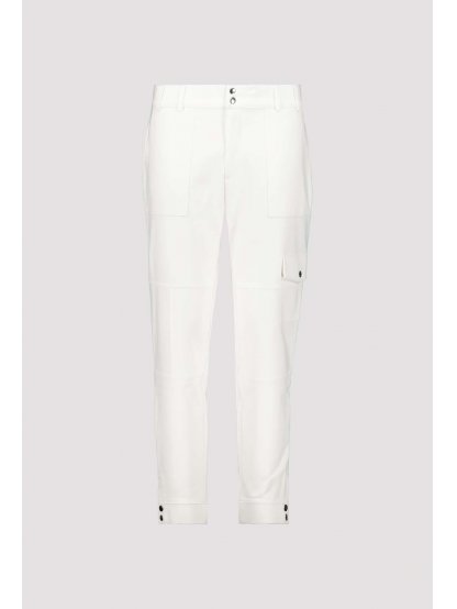 Kalhoty Monari 6112 off white bílé s kapsou