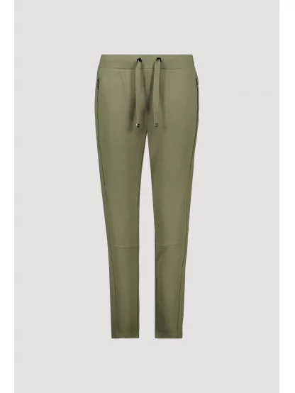 Kalhoty Monari 8044 khaki s elastickým pasem 