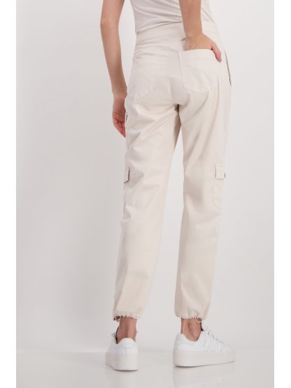 Kalhoty Monari 8407 béžové s kapsami 