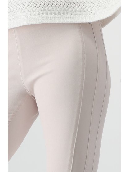 Kalhoty Monari 8411 béžové s elastickým pasem 